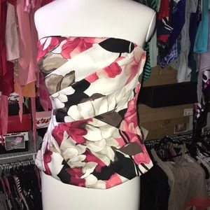 Floral tube blouse